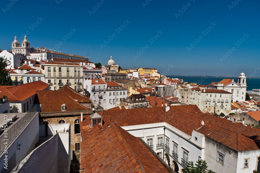Lisbon Cityscape View and Landscape