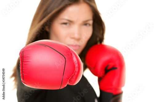 Boxing business woman © Maridav