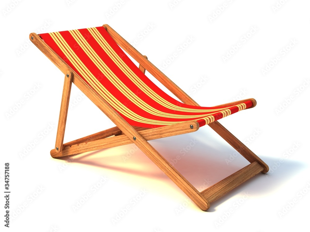 beach chair 3d illustration