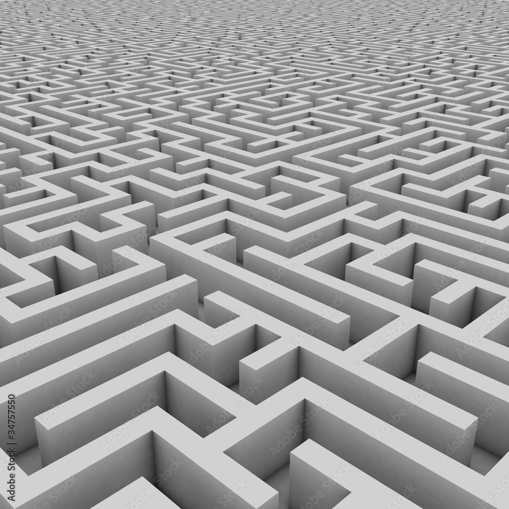 maze 3d illustration maze 3d illustration