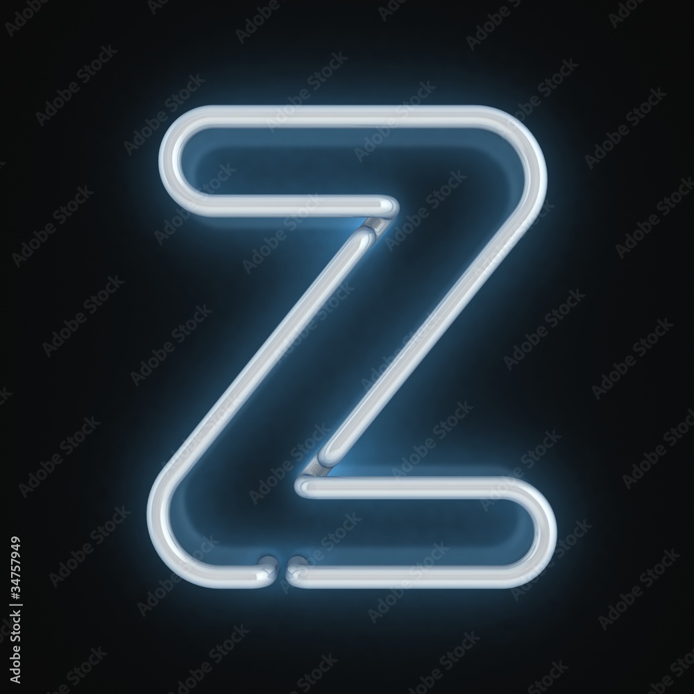 custom made wallpaper toronto digitalneon font letter z
