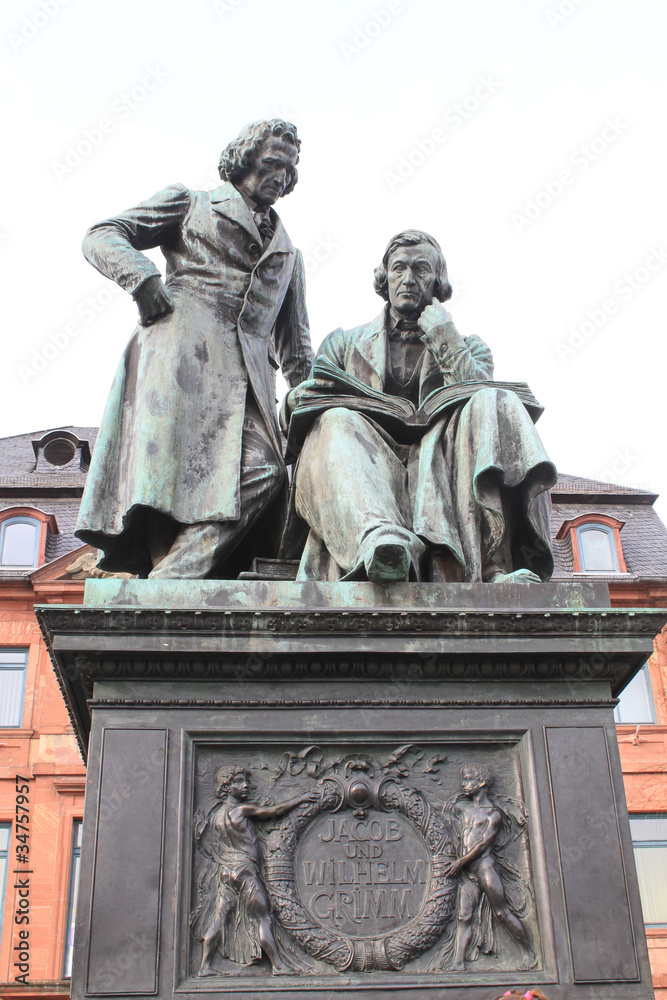 Denkmal, Brüder Grimm:  Jacob,  Wilhelm, in Hanau