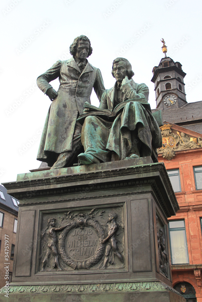 Denkmal, Brüder Grimm:  Jacob,  Wilhelm, in Hanau