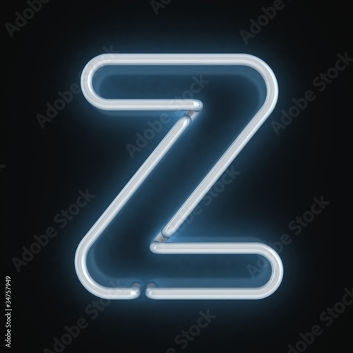 Wallpaper Mural neon font letter z Torontodigital.ca