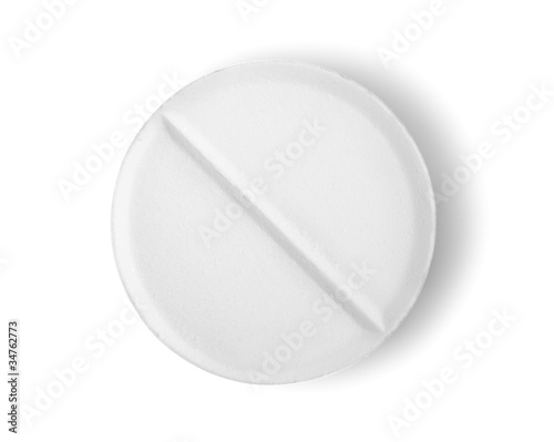 Tablet aspirin isolated Path photo