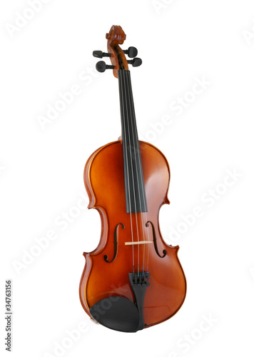 Violin isolated on white background