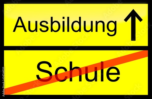 Ausbildung - Schild