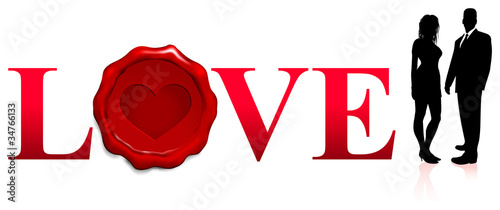 Couple with Love background