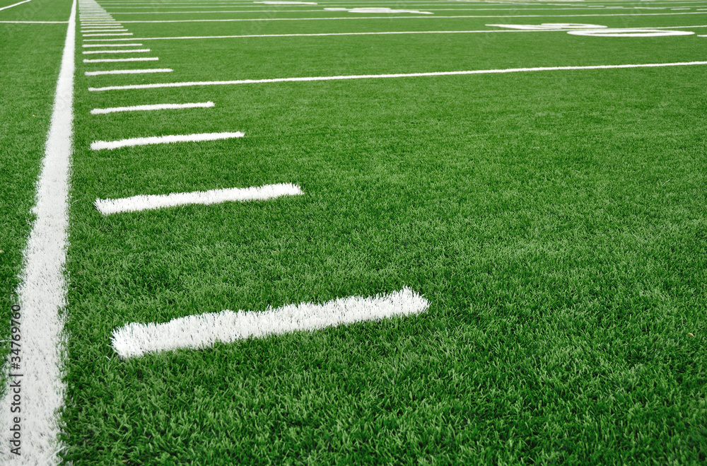 Sideline on American Football Field
