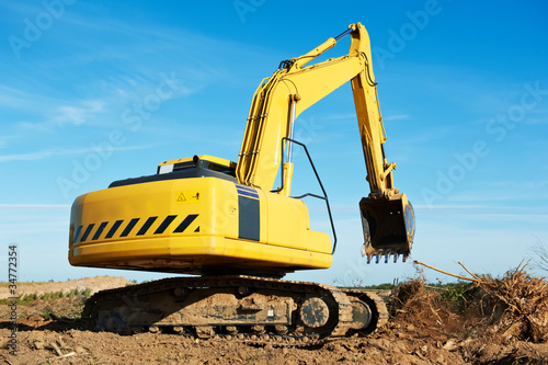 Wallpaper Mural excavator loader at work Torontodigital.ca