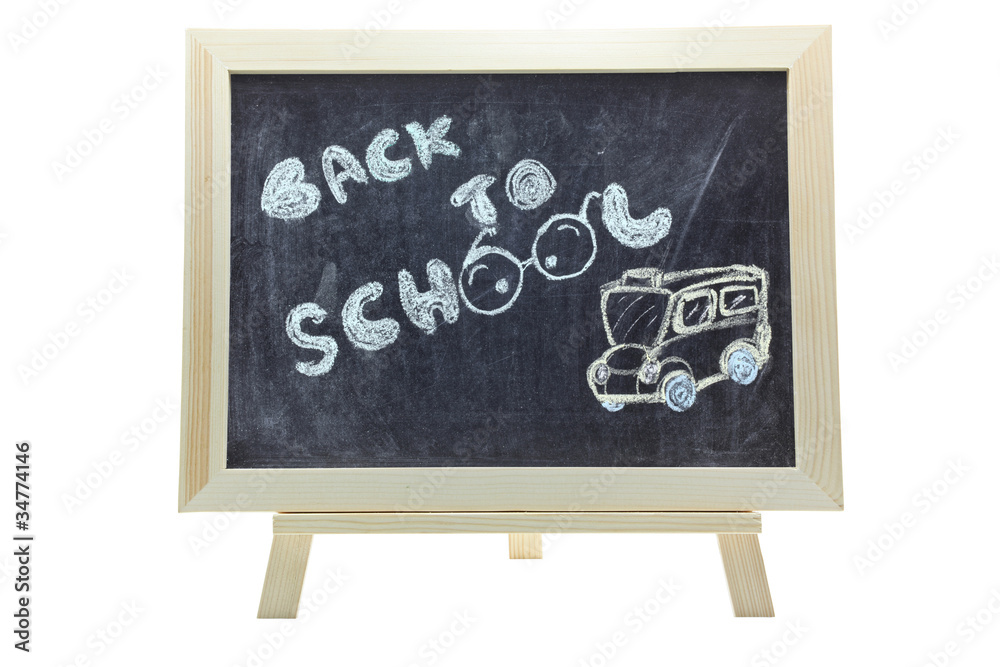 back to school blackboard