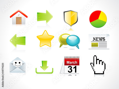 abstract web icon set photo