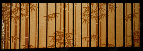 Εκτύπωση καμβά bamboo paper window
