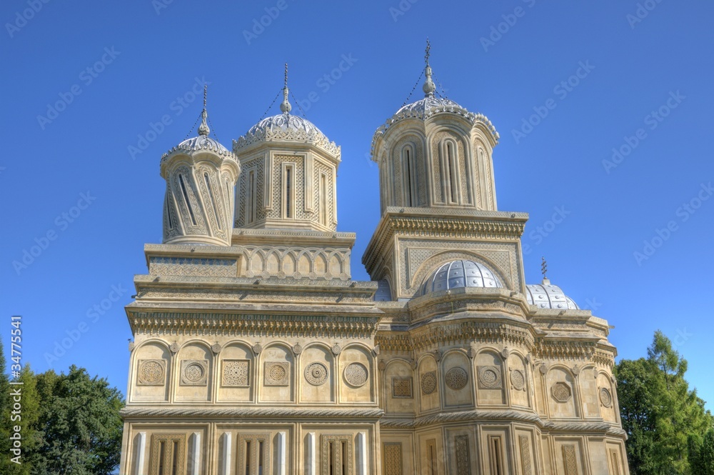 Beautiful HDR image of an orthodox monastery