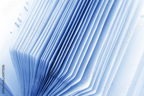 Open book close-up