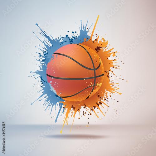 Sport_Basketball_Fire_Water_Paint_Vector_002(4).jpg © Visual Generation