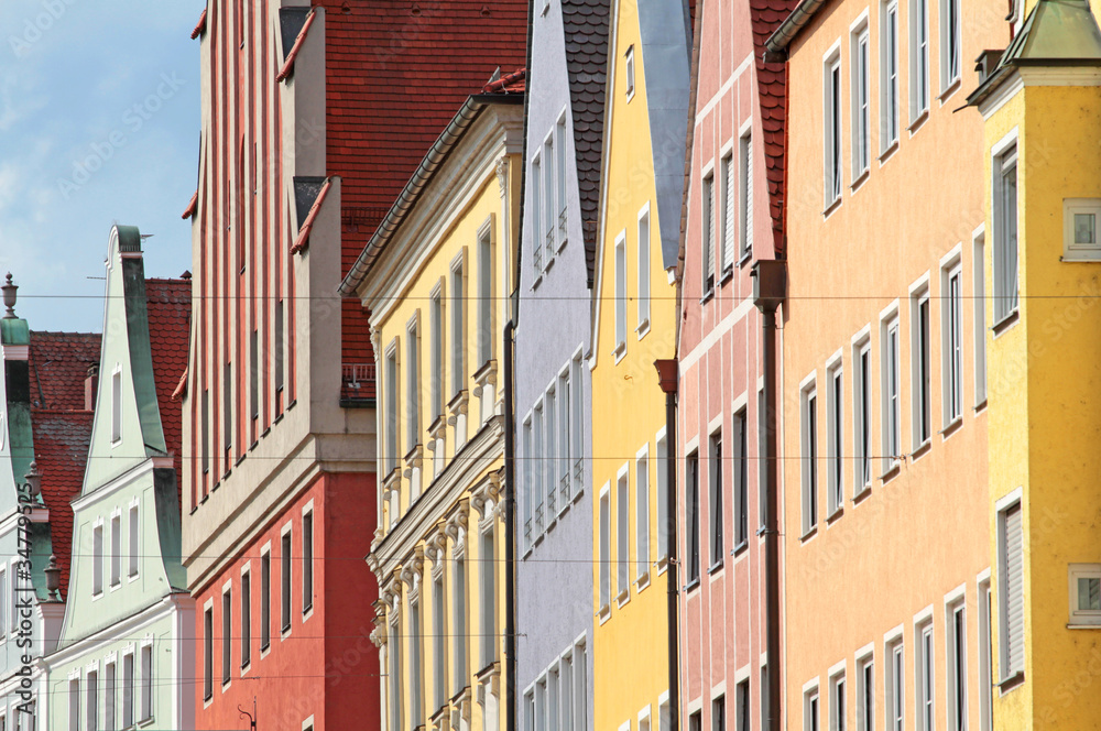 Obraz premium bunte Fassaden