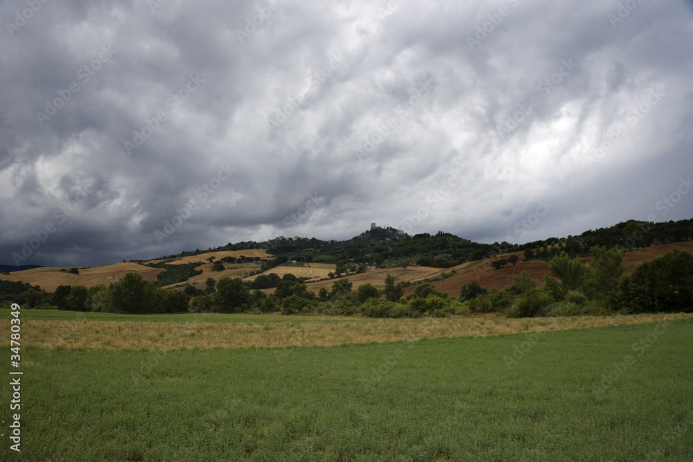 Tuscany landscape around of Pienza, south of Tuscany, Italy