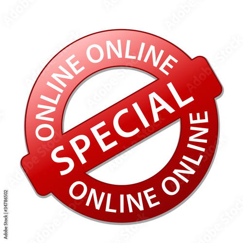 « ONLINE SPECIAL » stamp (web exclusive internet)