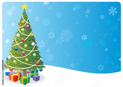 Christmas Tree Background 1