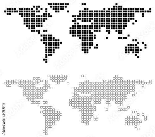 Abstract World Map - background illustration