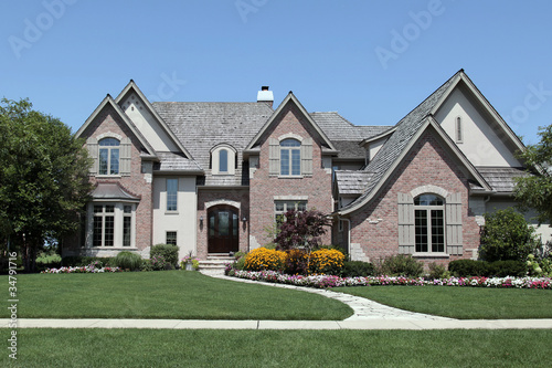 Large brick home photo