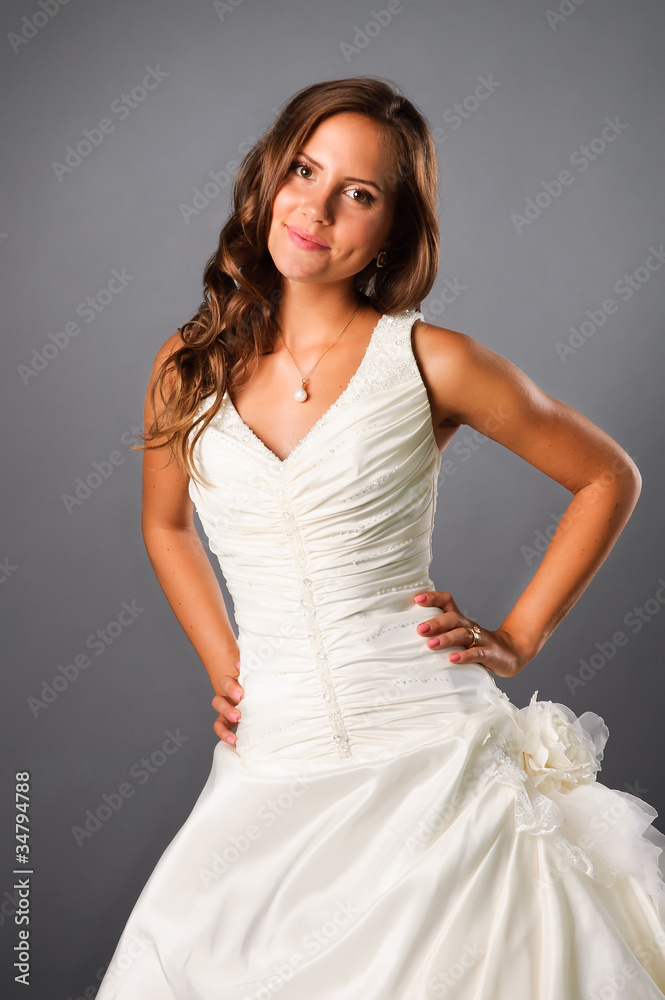 beautiful bride wearing wedding dress beautiful bride wearing wedding dress