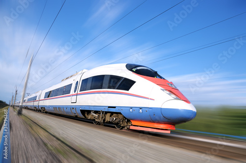 High-speed commuter train. © ortodoxfoto