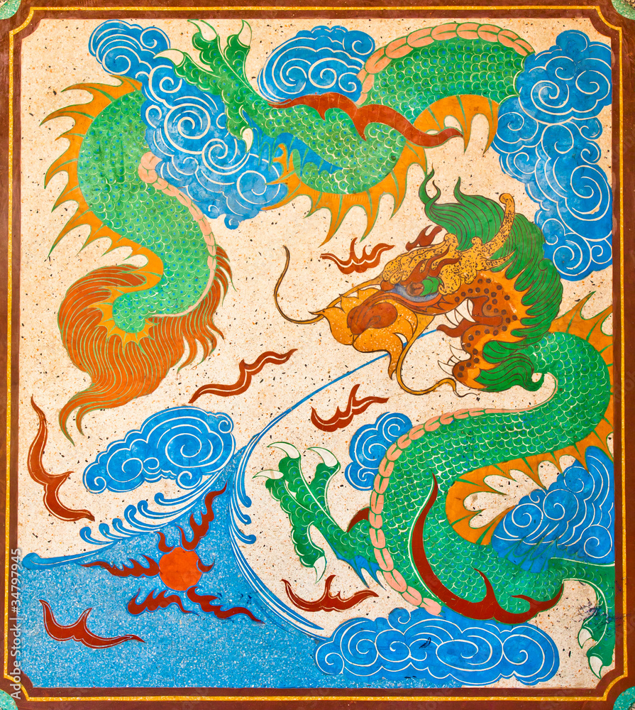 Dragon in a circle Dragon in a circle