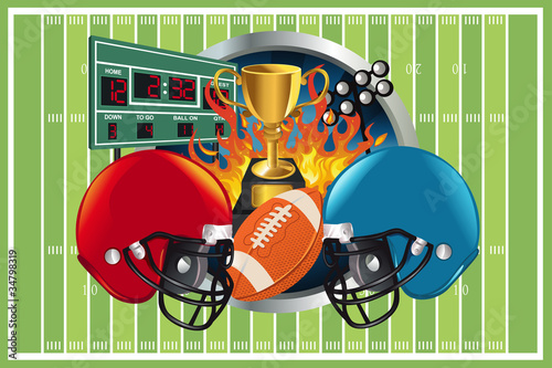 American football background