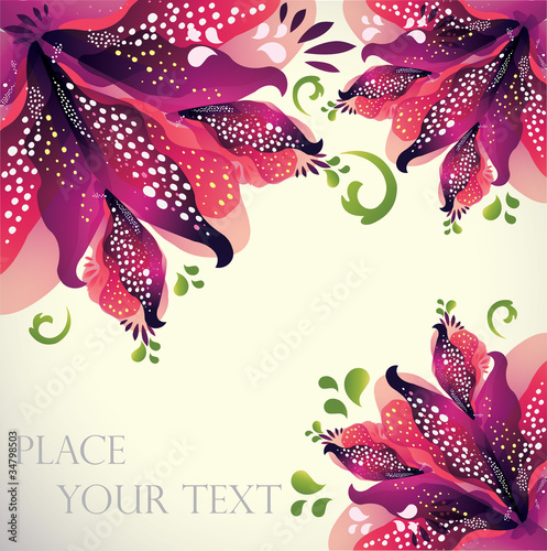 Floral background-Vector