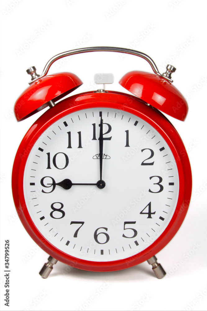 Wecker 9 Uhr / Nine a clock Stock-Foto | Adobe Stock