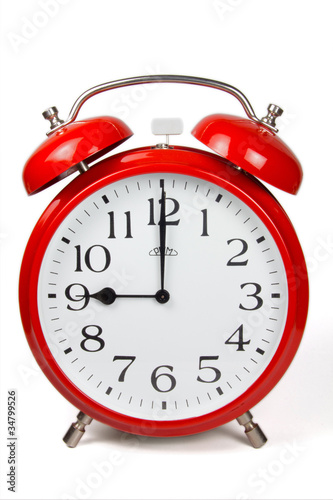 Wecker 9 Uhr / Nine a clock Stock Photo | Adobe Stock