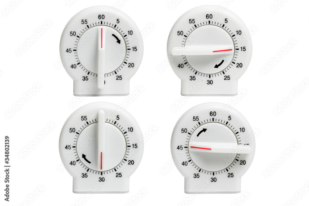 Naklejka premium Four kitchen timers