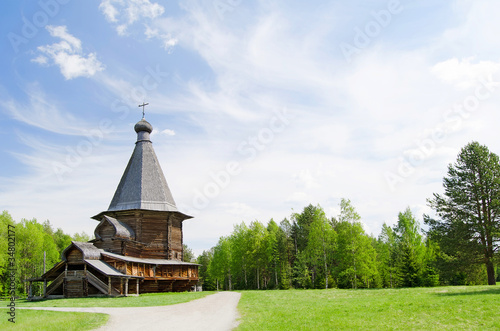 Wooden churches in the north Russia