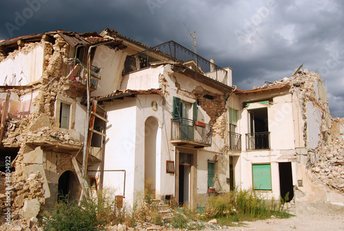 The rubble of the earthquake in Abruzzo (Italy)