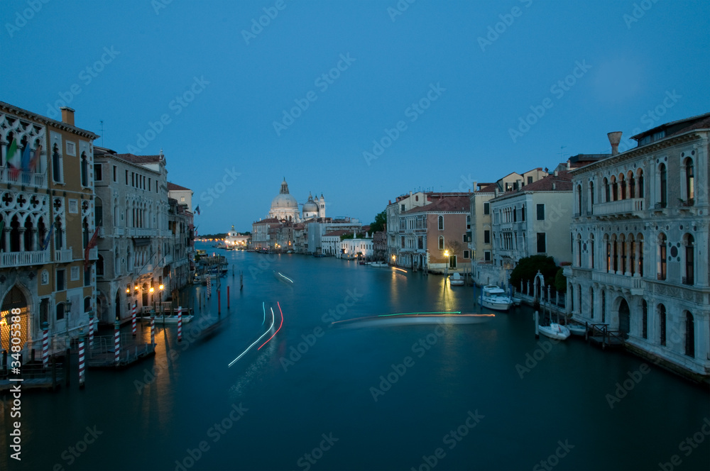 Venice, Italy - Evening time at Grand Canal