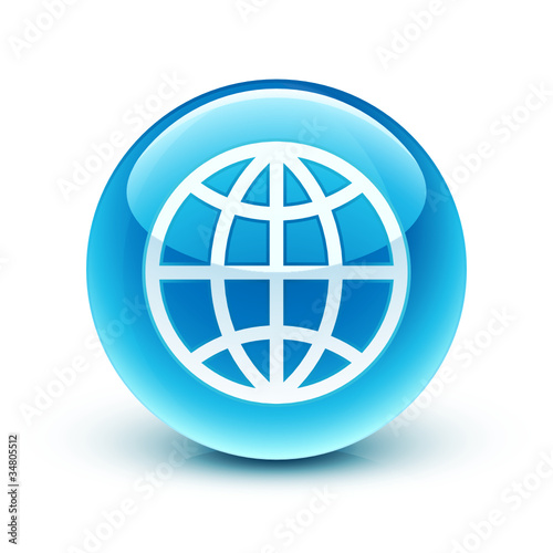 icône monde planète / earth icon