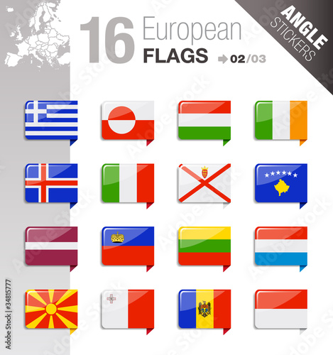 Free Download Angle Stickers - European Flags - GFXLoad