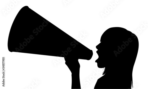 Woman with Megaphone