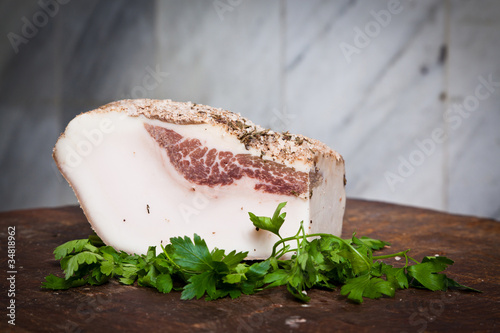 Famous Italian Lard from Colonnata photo