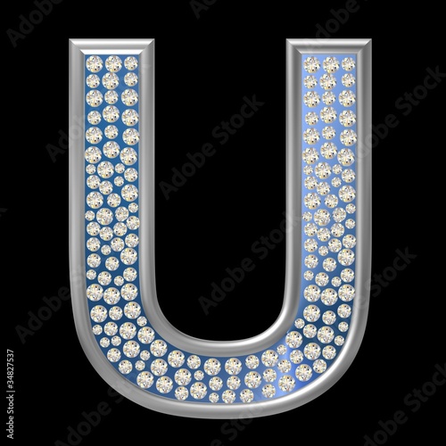 Diamant Buchstabe U photo