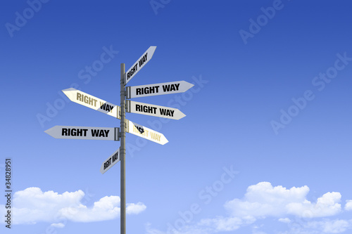фотографія Street Signs_Right Way