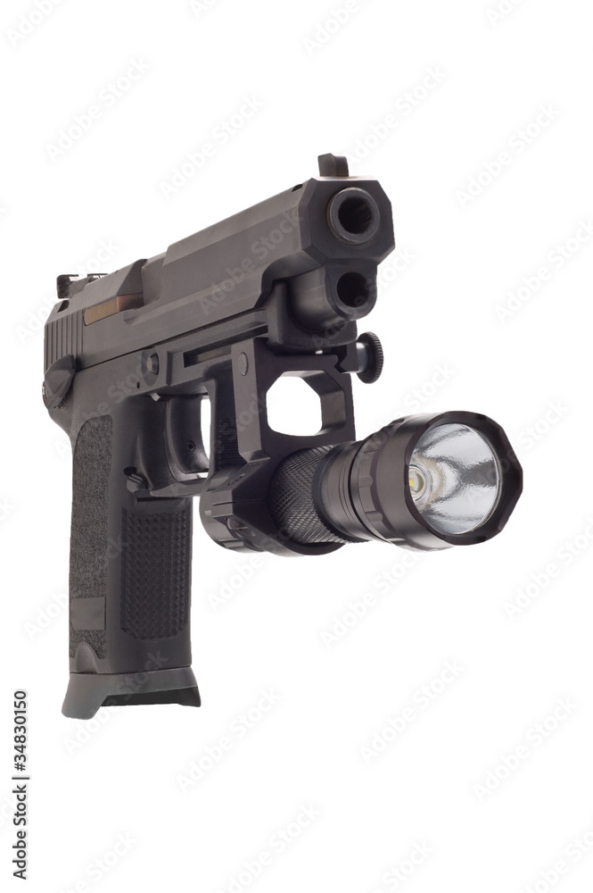 Large 9 mm pistol