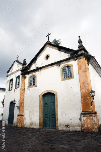 Typical church in Paraty. Brazil