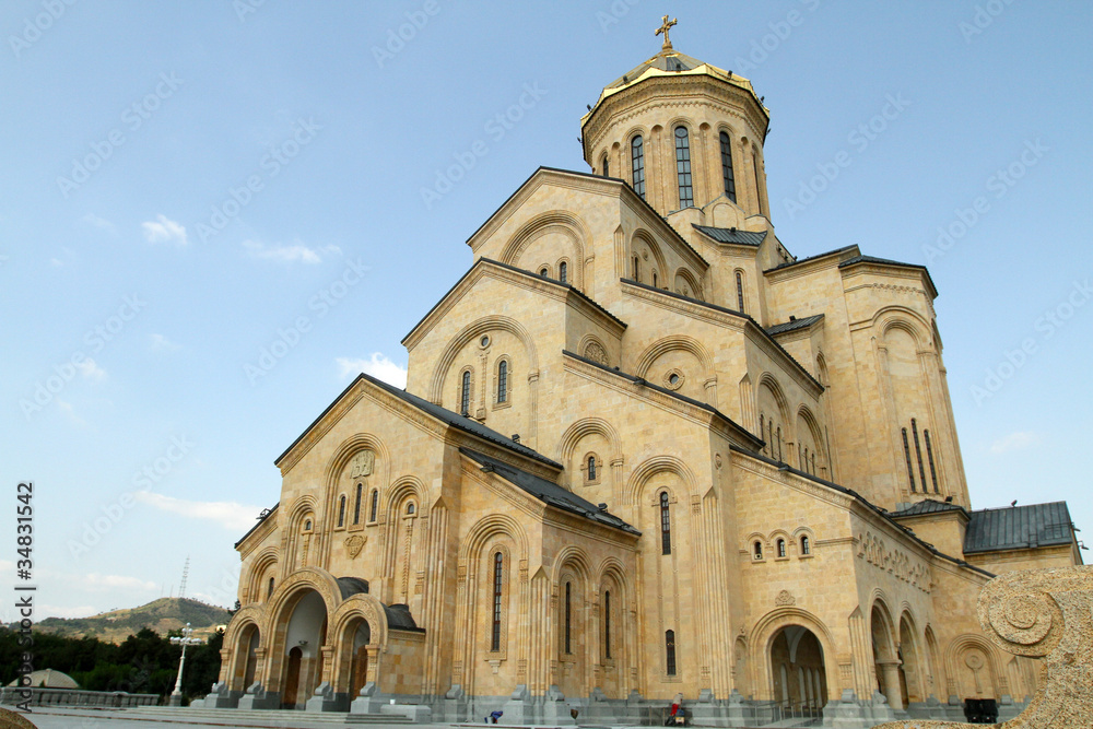 St. Trinity (Sameba) Orthodox cathedral in Tbilisi, Georgia