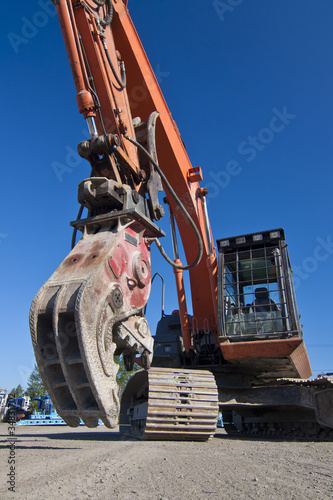 Front of excavator