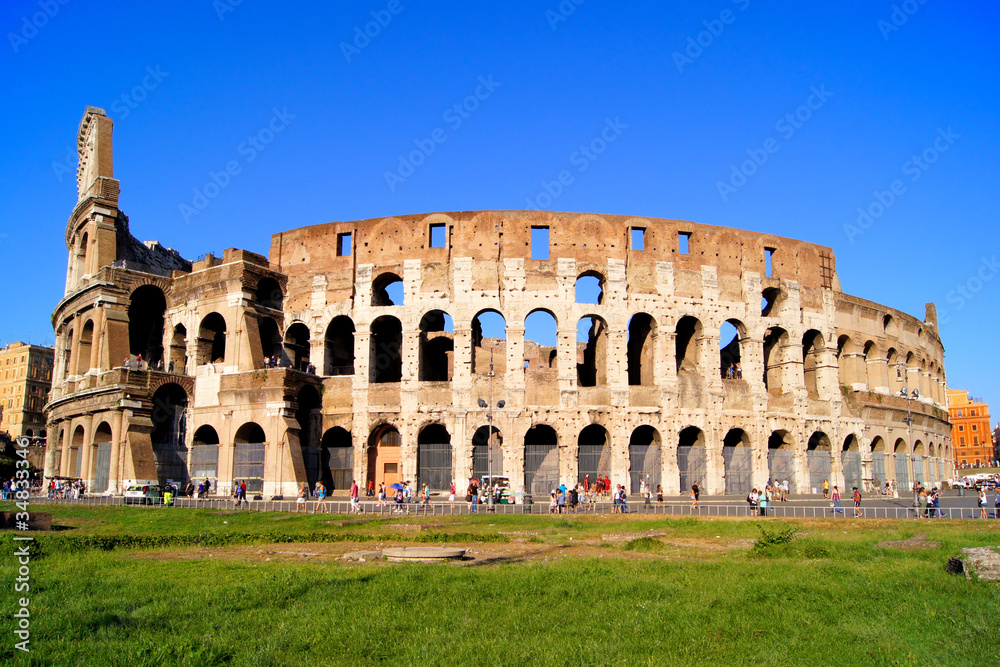 The famous symbol of Rome, the Colosseum