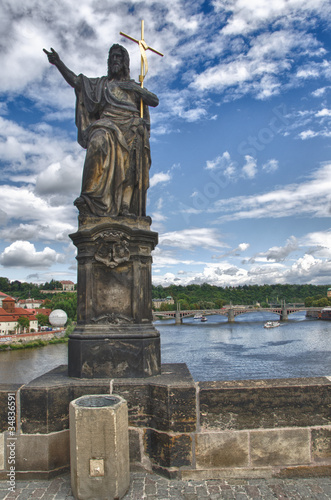 Statue on Karluv Most, Charles Bridge in Prague