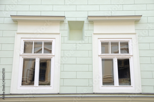 windows on the old house in Banska Stiavnica © mariangarai